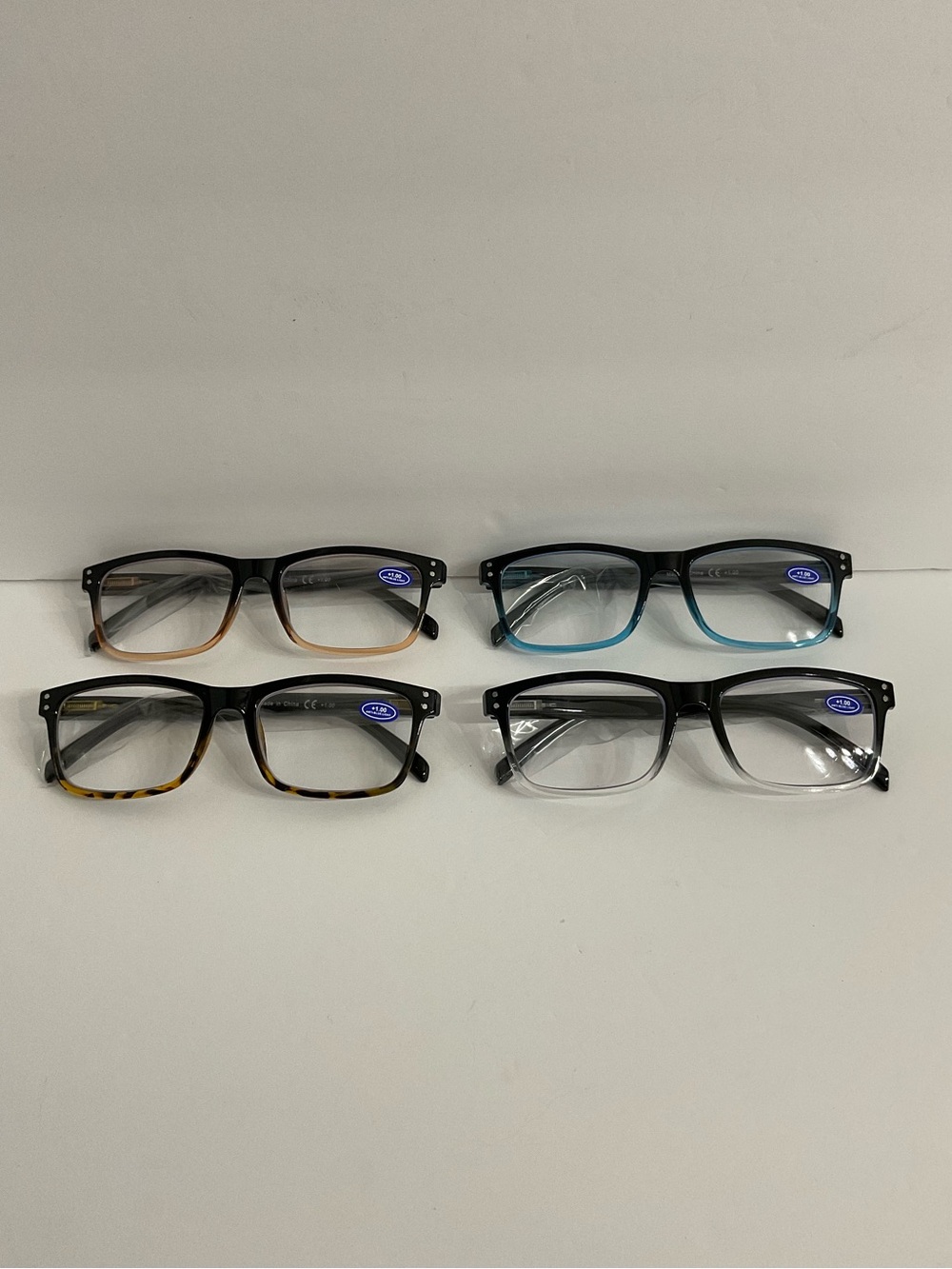 Fashion Reading Glasses +1.00 Bundle Unisex